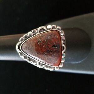Mexican Crazy Lace Triangle Ring Bali Dot Decorative Edge